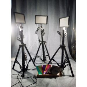 3 70 led lights with adjustable tripod stand, tabletop usage